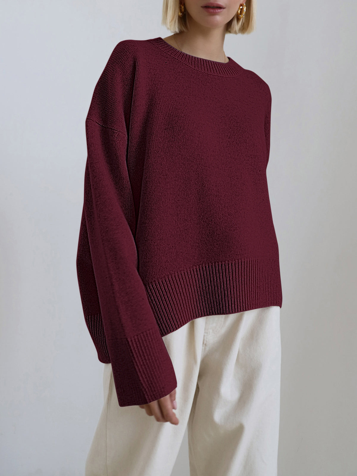 Damen Oversized Winterpullover