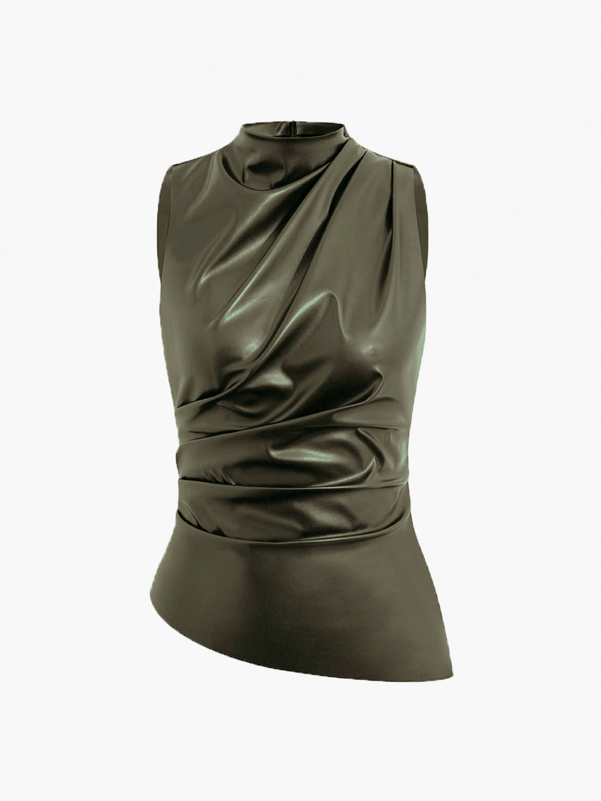 Marousha Damen Tanktop Kunstleder