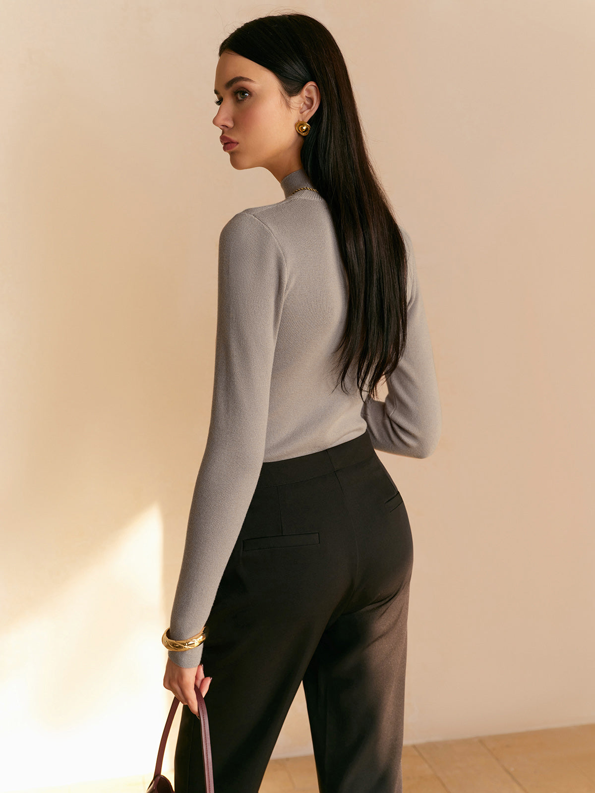 Damen Winterpullover Schlank Geschnitten