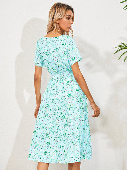 Eveloria Damen Sommerkleid Floral Elegant