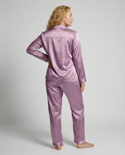 Damen Satin Pyjama Set Elegant