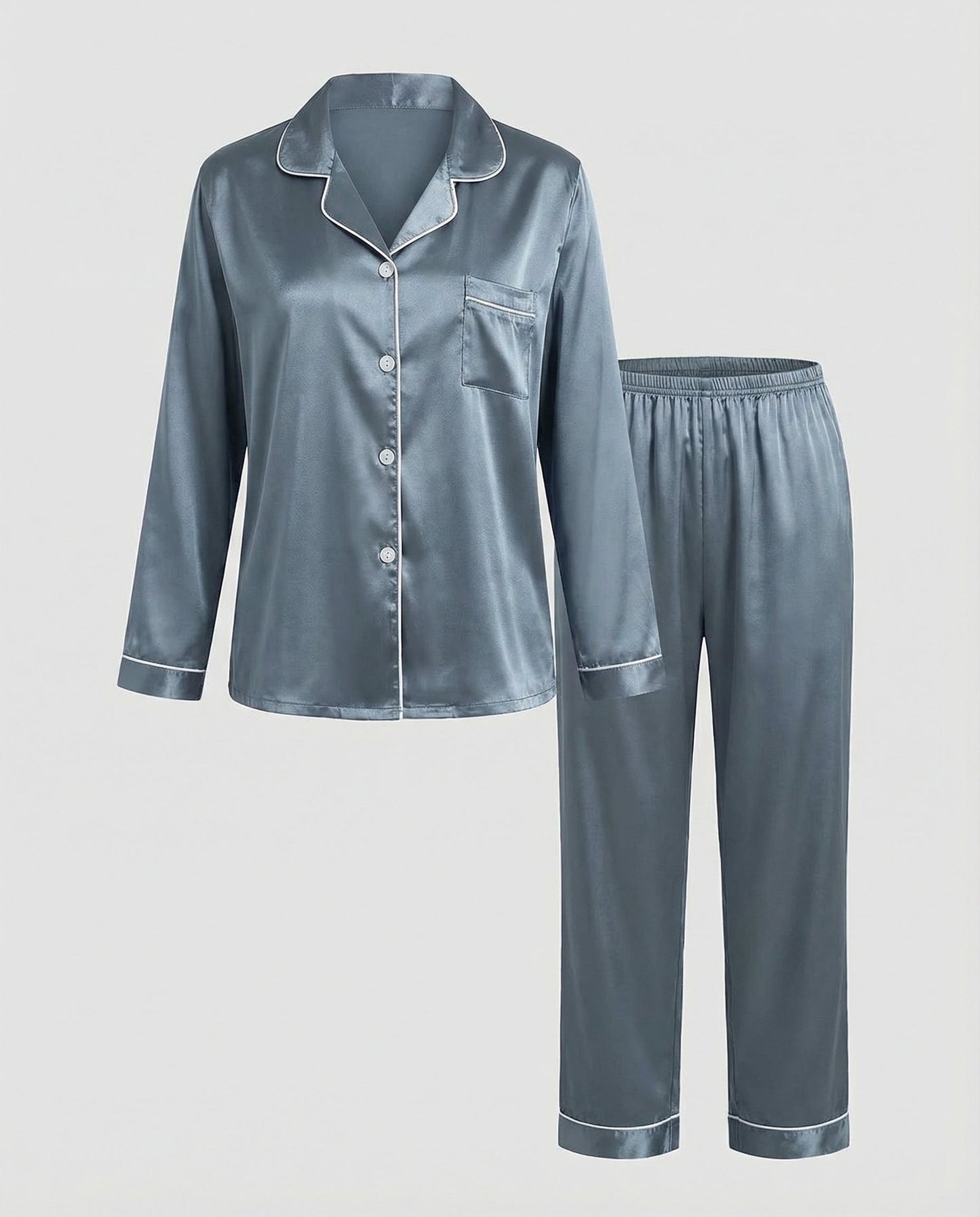 Damen Satin Pyjama Set Elegant