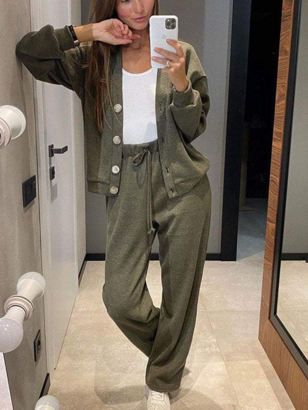 Damen Hosen-Set 3-teilig Lockerer Schnitt - Eveloria