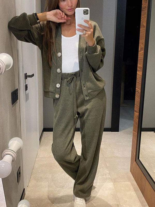 Damen Hosen-Set 3-teilig Lockerer Schnitt - Eveloria