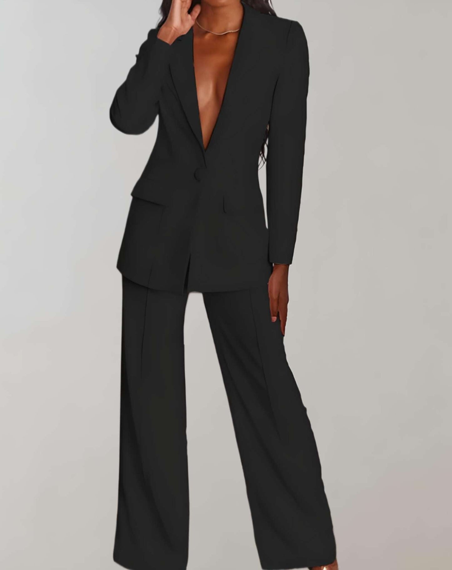 Damen Business-Jackett 2-teiliges Set