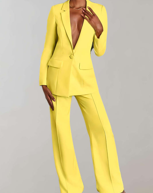 Damen Business-Jackett 2-teiliges Set - Eveloria
