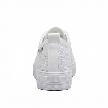 Damen Niedrig Geschnittene Schnürsneakers Mit Seitlichen Details