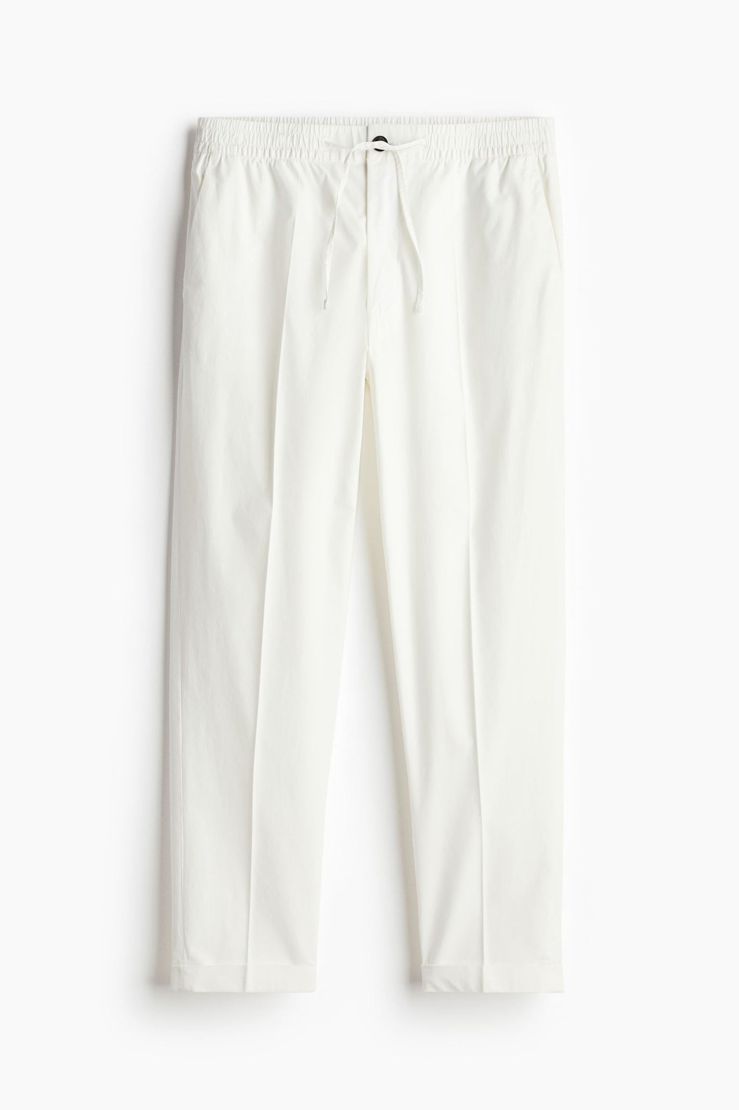 Herren Chino Hose Cremeweiß mit Kordelzug - Norvielle