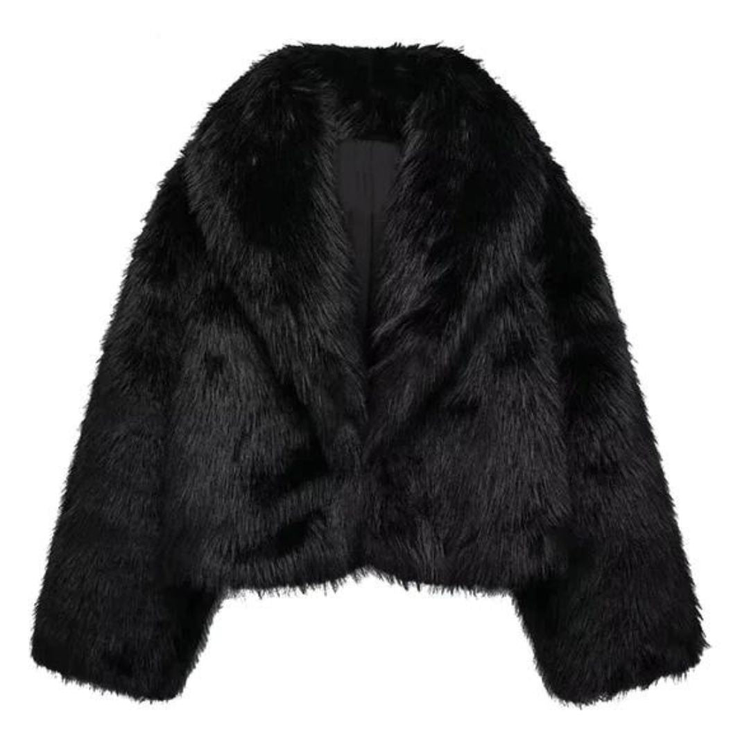 Eveloria Damen Fellmantel