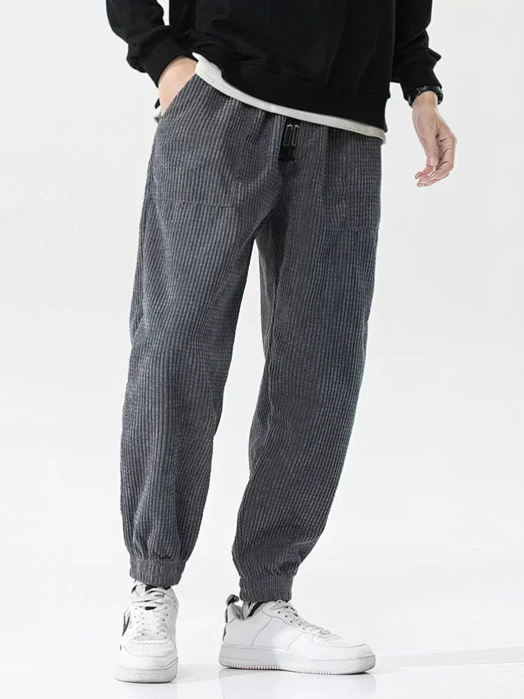 Herren Baggy Cordhosen Entspannte Passform