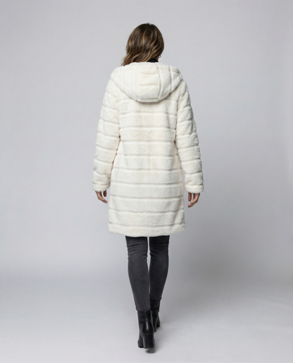 Damen Fleece Winterjacke Elegantes Design