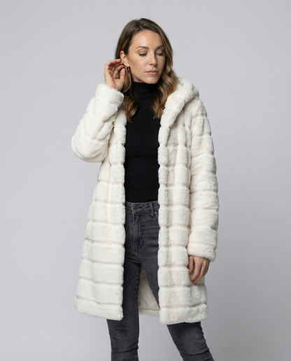 Damen Fleece Winterjacke Elegantes Design