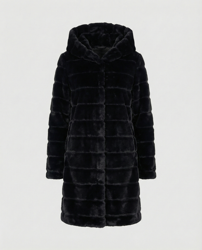 Damen Fleece Winterjacke Elegantes Design