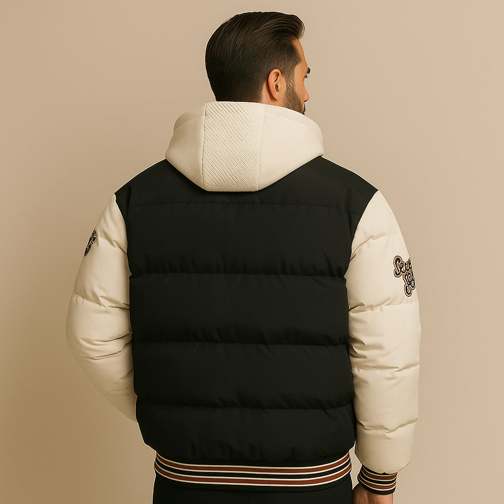 Baseballjacke | Kapuzenjacke | Winter | Bomberjacke für Männer | Pufferjacke-Chaps Herrenmode