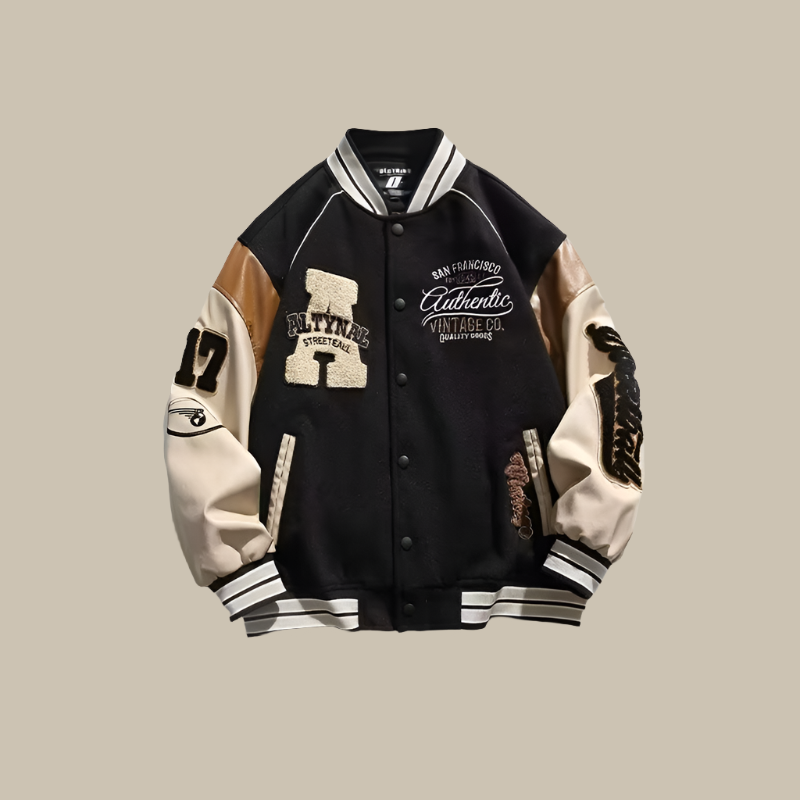 Herren Oversized Collegejacke Bomberjacke - Eveloria