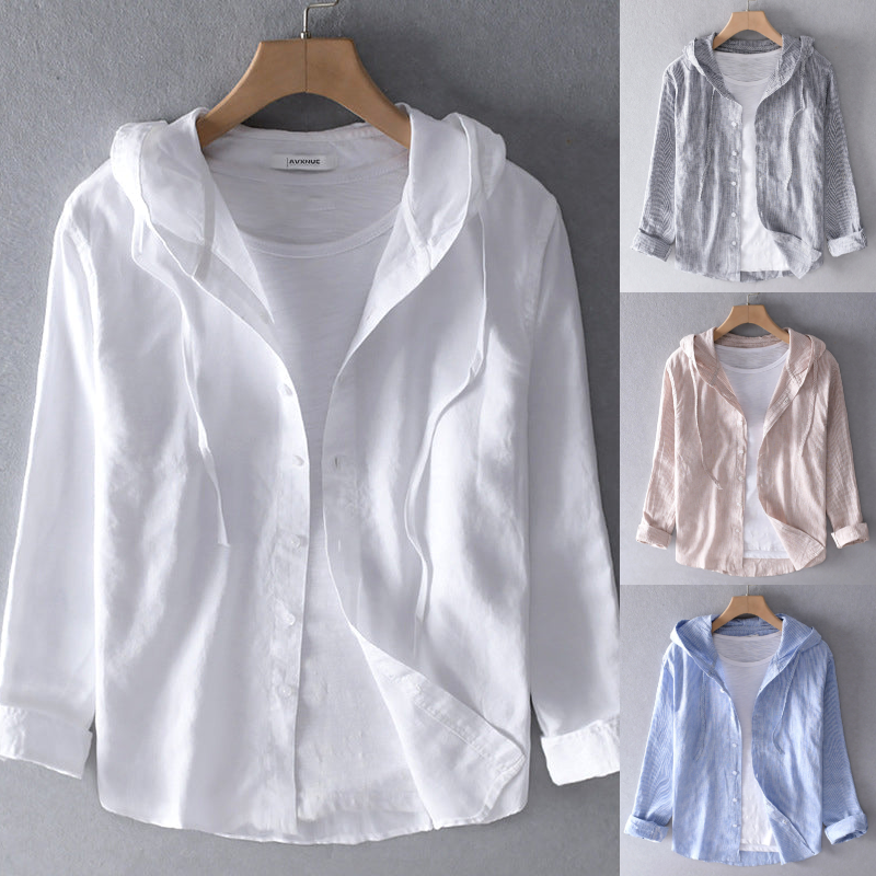 Damen Bluse mit Kapuze und Taschen Weich Leicht - Eveloria