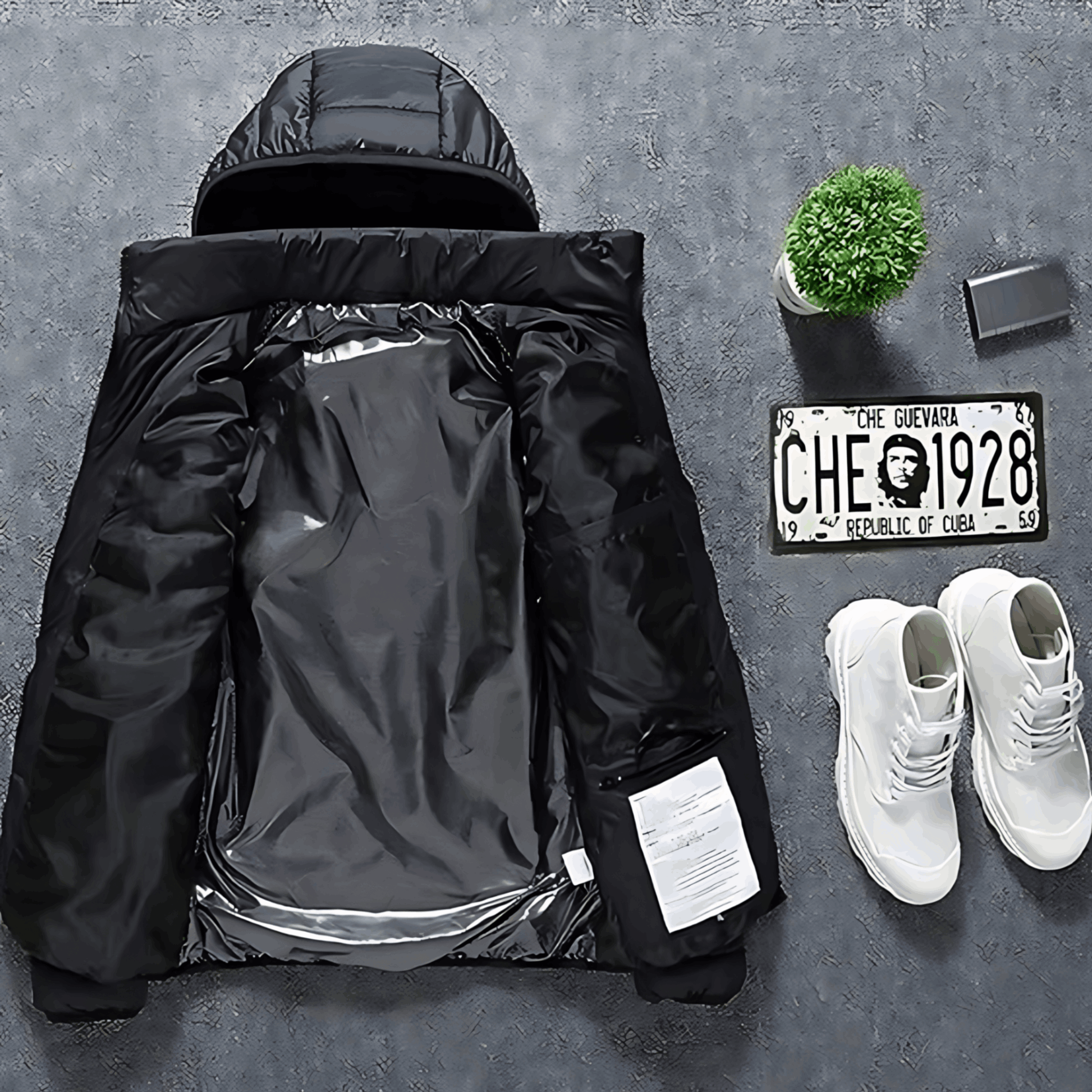 Beheizte Jacke - Kapuze - Puffer - Daunenjacke - Winterjacke für Männer-Chaps Herrenmode