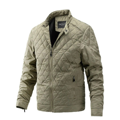 Herren Steppjacke Slim Fit Leichtgewicht Reißverschluss