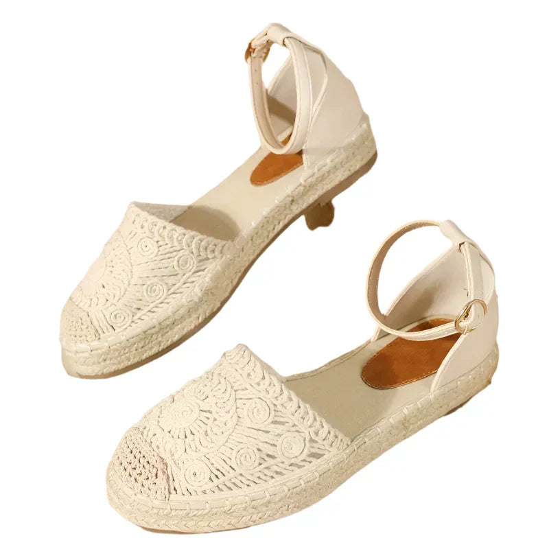 Damen Sommer Sandalen Boho Knöchelriemen - Eveloria