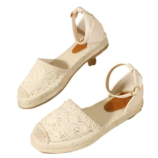 Damen Sommer Sandalen Boho Knöchelriemen - Eveloria