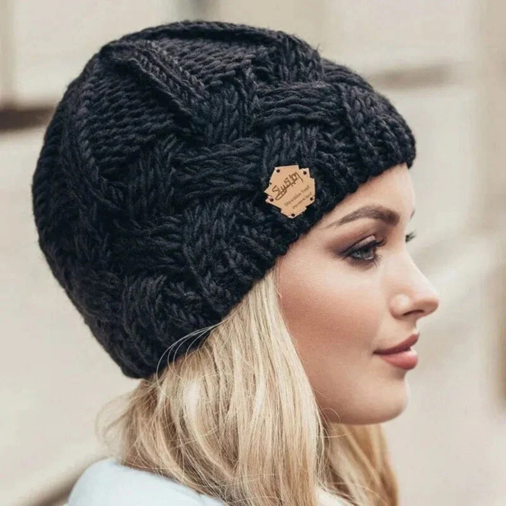 Damen Strickmütze Warme Wintermütze aus Wolle Größe Einheitsgröße - Eveloria