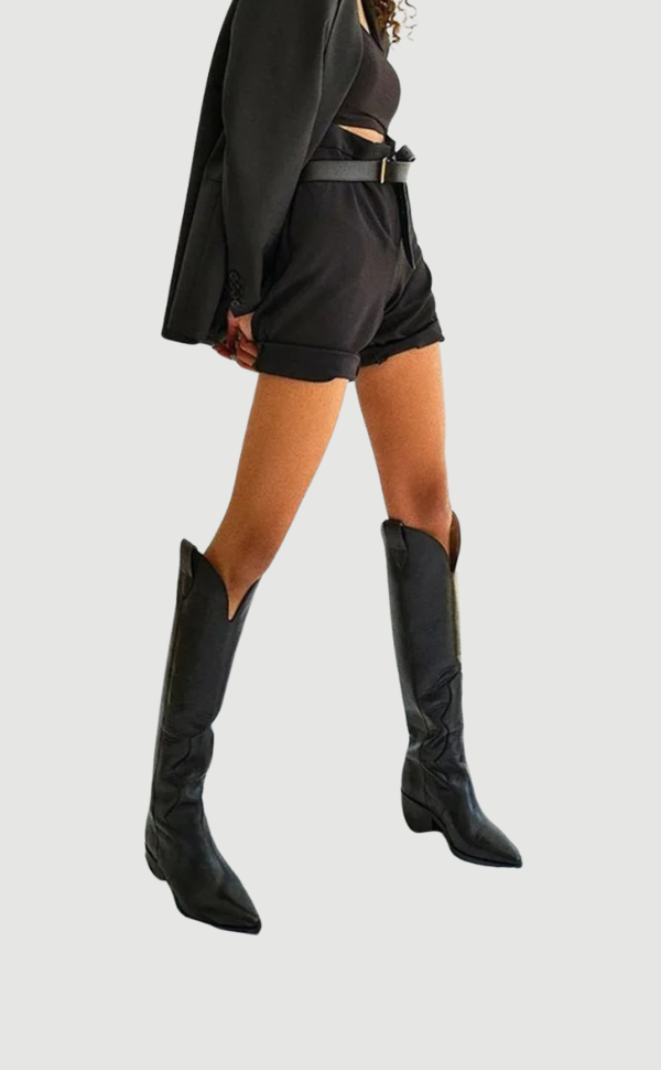 Damen Cowboystiefel Leder