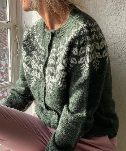 Eveloria Damenweicher Wintercardigan Strick - Eveloria