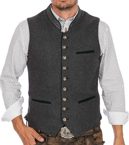 Herren Thermo-Weste Wärmeisolierung Lagenlook