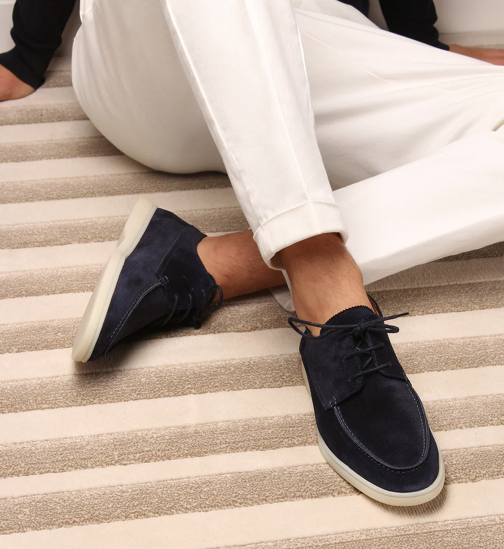 Herren Lässige Schuhe aus Leder mit Schnürverschluss