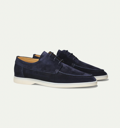 Herren Loafers Bequem Leder Schwarz - Eveloria