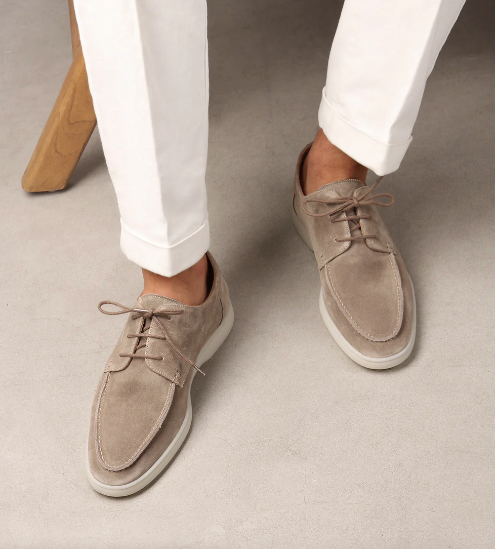 Herren Lässige Schuhe aus Leder mit Schnürverschluss