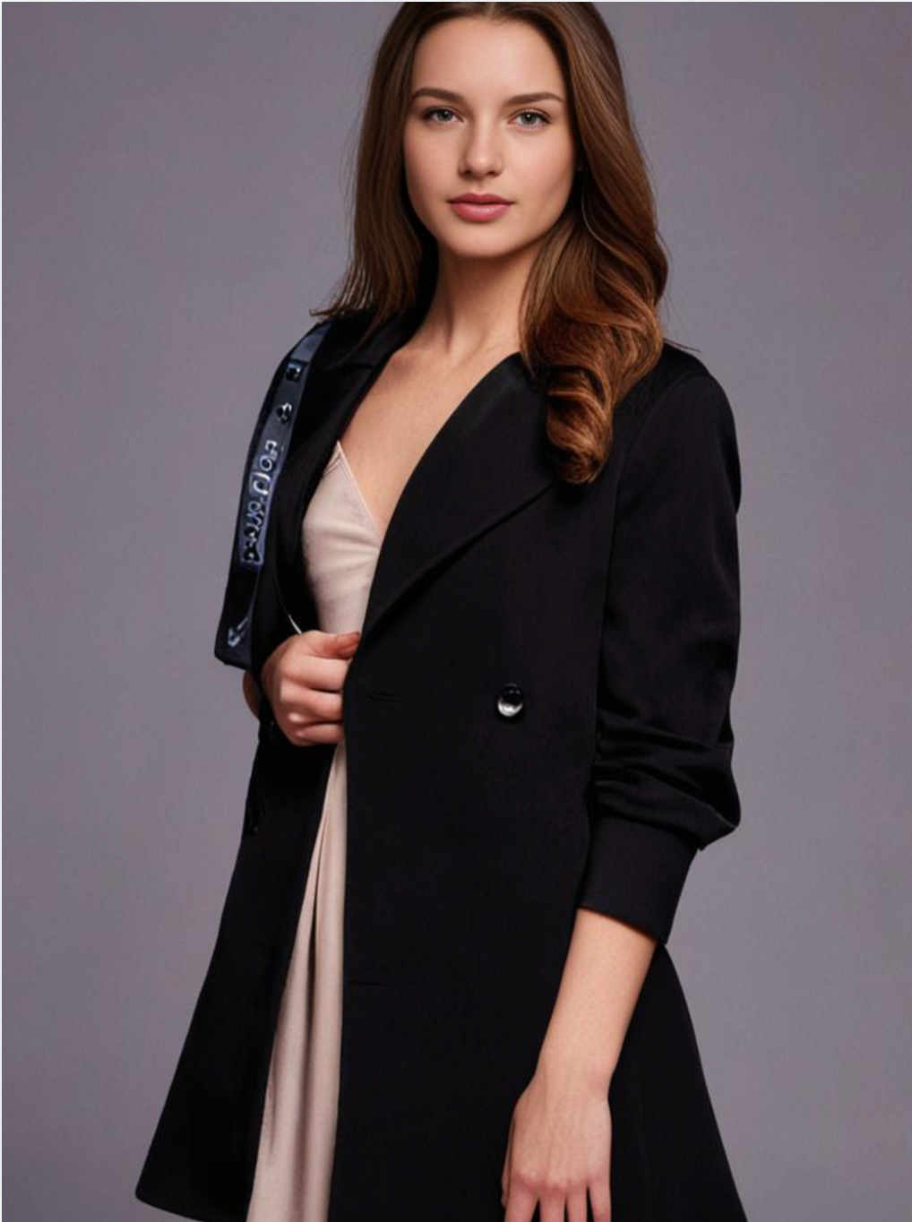 Eveloria Damen Wollmantel Warm