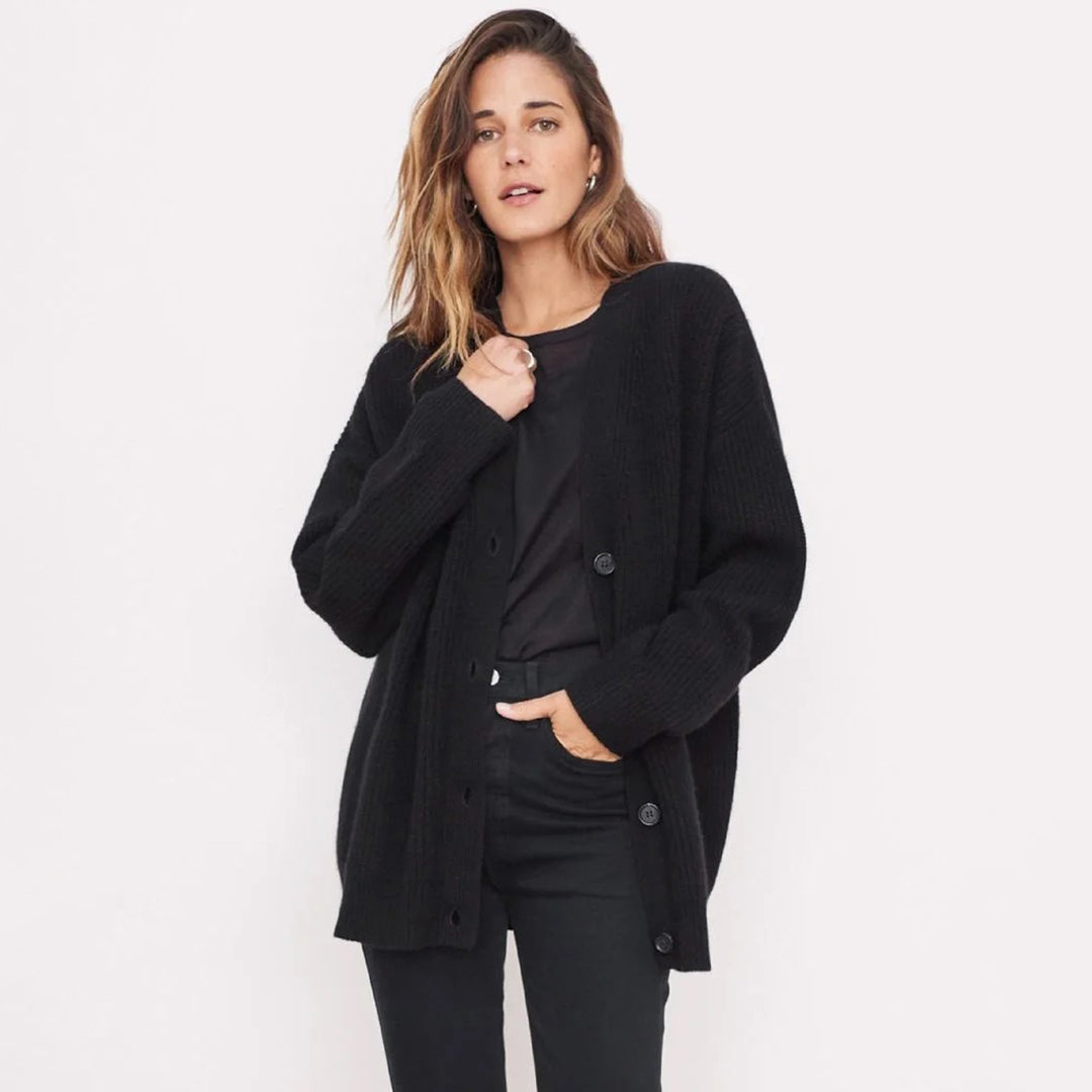 Eveloria Damen Übergröße Cardigan