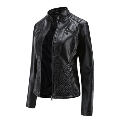 Damen Modische Jacke Gesteppte Schulterpartie