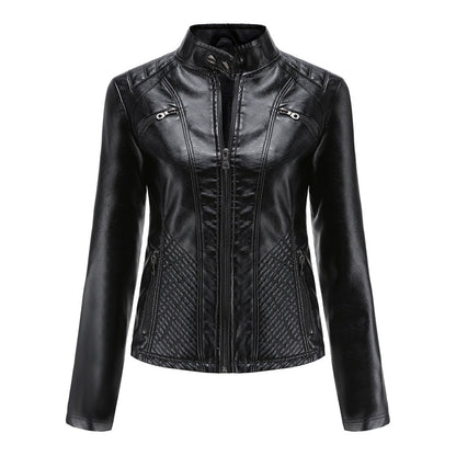 Damen Modische Jacke Gesteppte Schulterpartie
