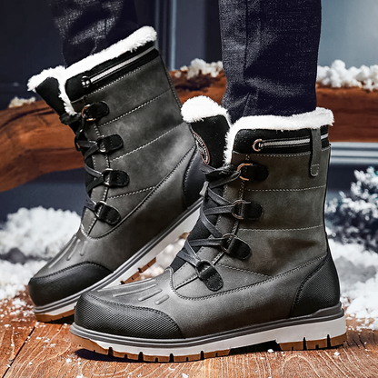 Herren Winterschuhe Mittelhoch Schnürung Warmfutter