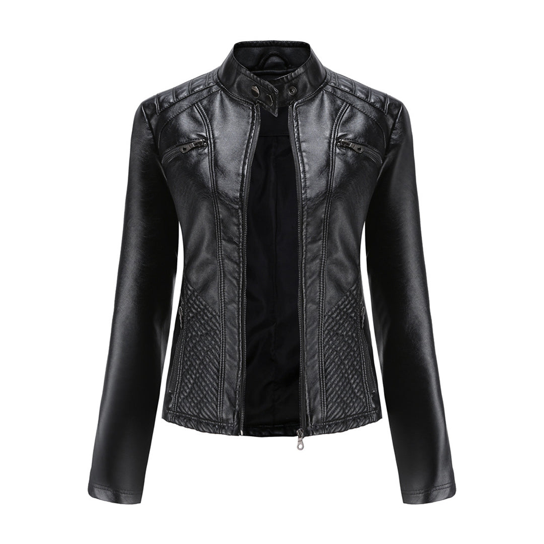 Damen Modische Jacke Gesteppte Schulterpartie - Eveloria
