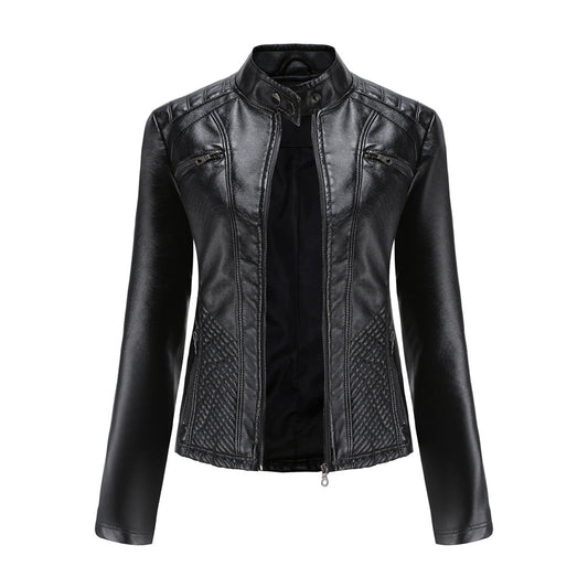 Damen Modische Jacke Gesteppte Schulterpartie - Eveloria