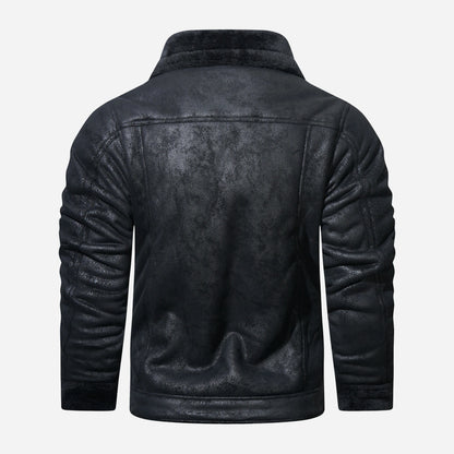 Eveloria Damen Pilotenjacke Weich Mit Fütterung Marineblau