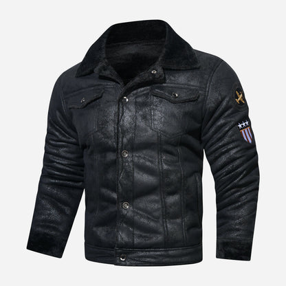 Eveloria Damen Pilotenjacke Weich Mit Fütterung Marineblau - Eveloria
