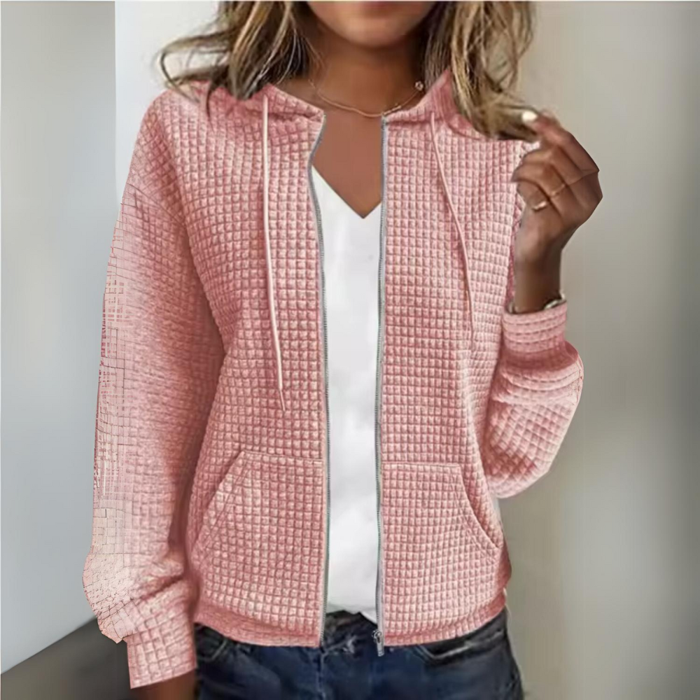 Eveloria Damen Freizeitjacke Reißverschluss Kapuze - Eveloria