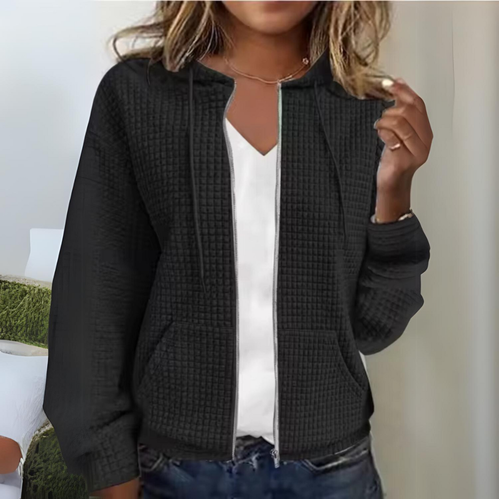 Eveloria Damen Freizeitjacke Reißverschluss Kapuze