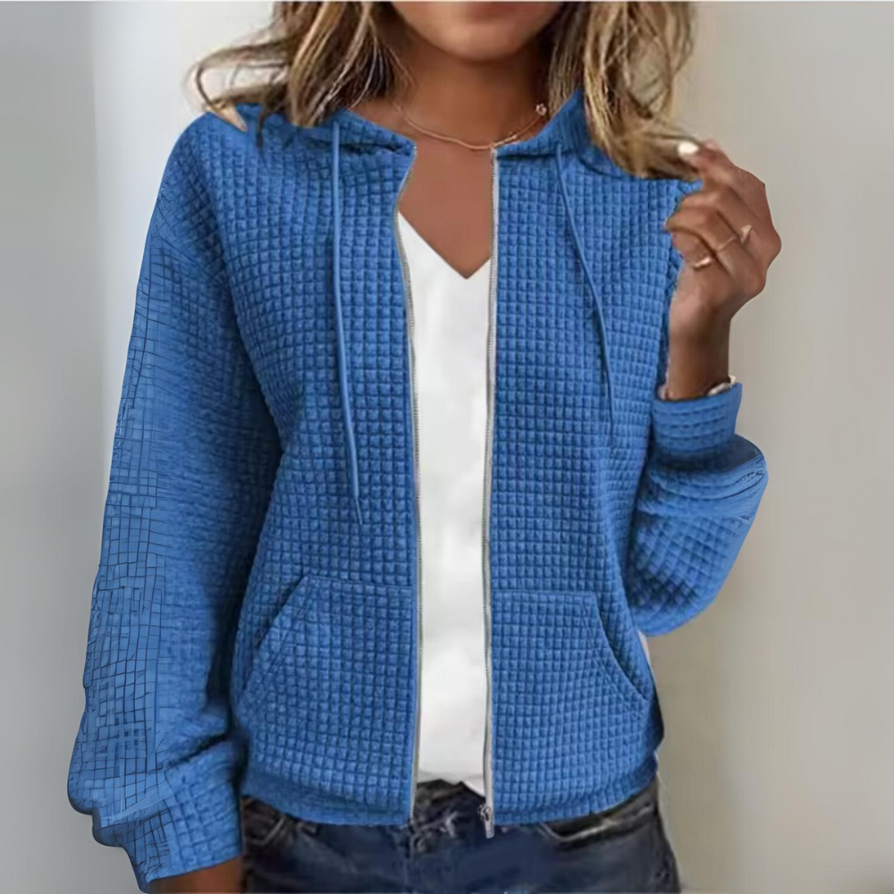 Eveloria Damen Freizeitjacke Reißverschluss Kapuze