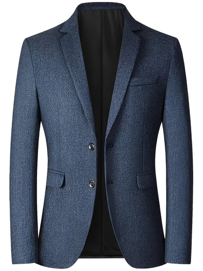 Herren Blazer Einreihig Smart Casual Anthrazit - Eveloria