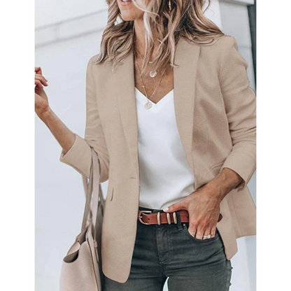 Damen Blazer Offener Schnitt Büro Freizeit