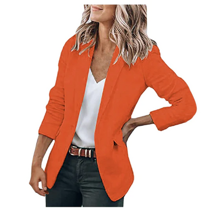 Damen Blazer Offener Schnitt Büro Freizeit