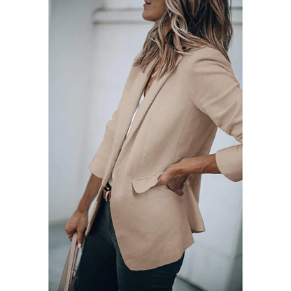 Damen Blazer Offener Schnitt Büro Freizeit