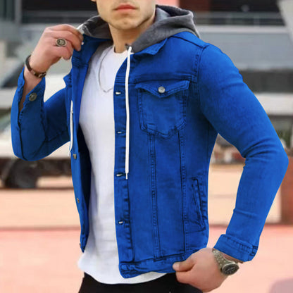 Eveloria Damen Denim-Hoodie Blau