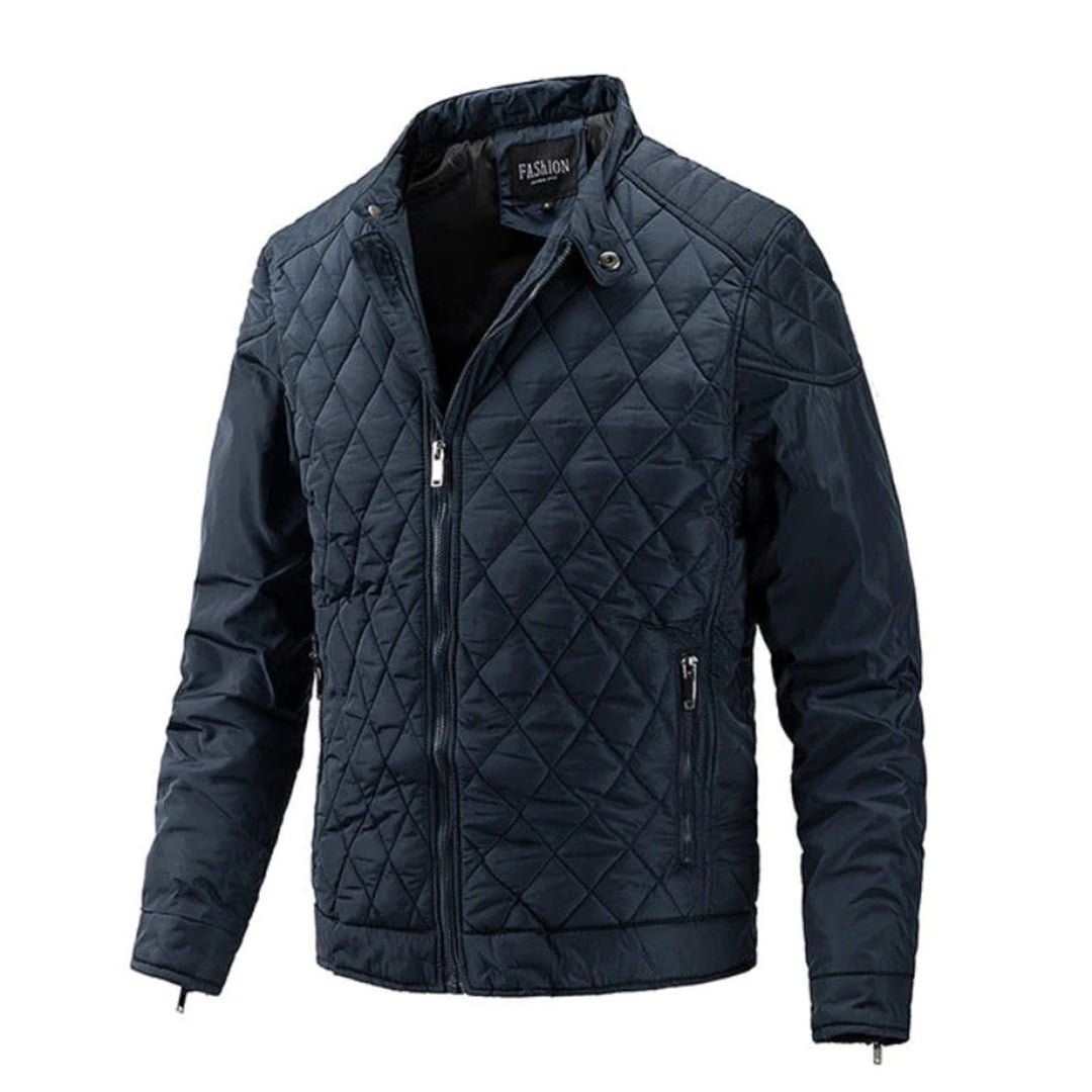 Herren Steppjacke Slim Fit Leichtgewicht Reißverschluss
