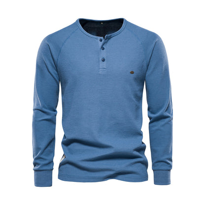 Herren Langarmshirt Atmungsaktives Jersey Weiß